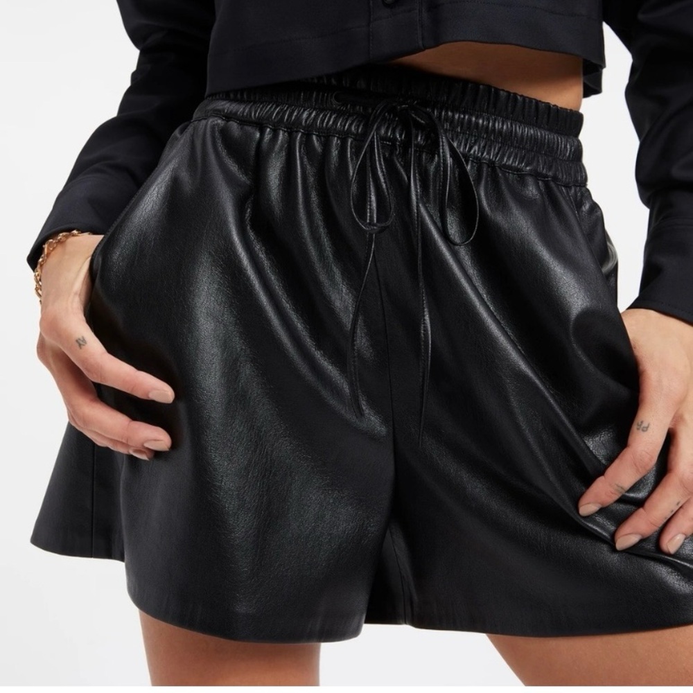 Good American Black High Waist Shorts